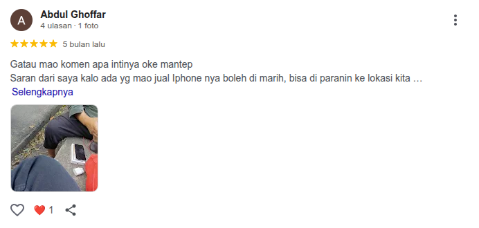 Review pelanggan Gulabed 10