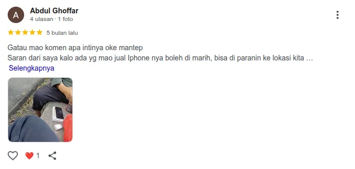 Review pelanggan Gulabed 10