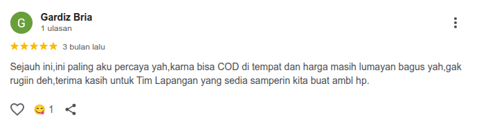 Review pelanggan Gulabed 2
