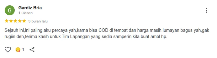 Review pelanggan Gulabed 2