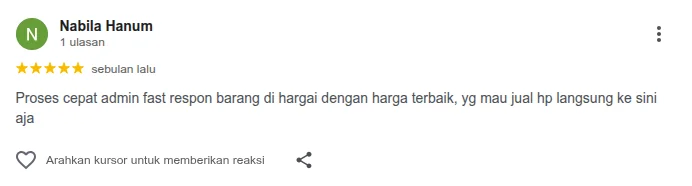 Review pelanggan Gulabed 5
